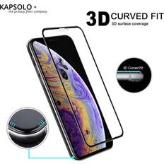 Skjermbeskyttere Kapsolo 3D Curved Tempered Glass for iPhone 12 mini