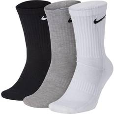 Polyester - Women Underwear NIKE Everyday Cushioned Training Crew Socks 3-pack Unisex - Multi-Colour