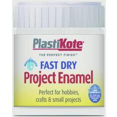 Water Based Enamel Paint Plasti-Kote Fast Dry Enamel Paint B5 Bottle Matt White 59ml