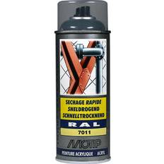 Peintures Motip Peinture Aérosol RAL 7011 Gris Fer Brillant 400 ml Peinture laque Gris 0.4L