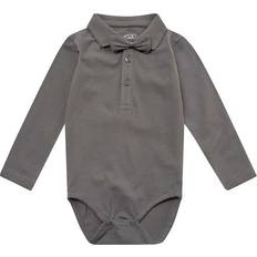 Sløjfe Bodyer Børnetøj Petit by Sofie Schnoor Body LS - Dark Grey (P214425)