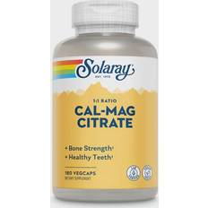 Solaray Cal-Mag Citrate 1:1 Ratio 180 pcs