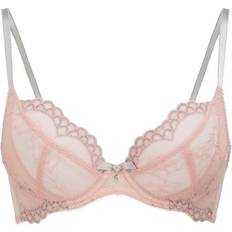 Gossard Superboost Lace Non Padded Plunge Bra - Ballet Pink/Silver