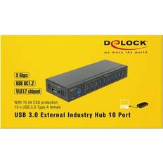 Usb hub 3.0 10 port DeLock 10-Port USB 3.0 External Hub (63919)