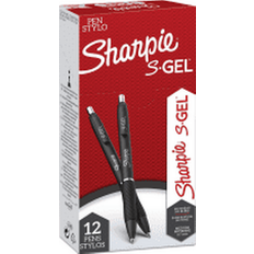 Penne gel Sharpie S Gel 0.7mm Black 12-pack