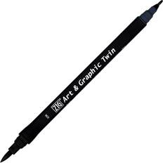 Blue Brush Pens Zig Art & Graphic Twin Deep Blue 6 - Pack