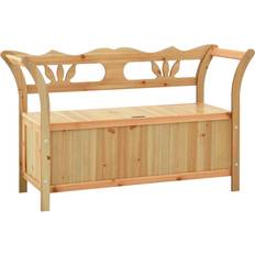 vidaXL Wooden Banc de Rangement 126x75cm