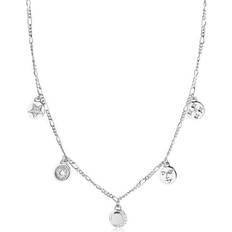 Sif Jakobs Portofino Necklace - Silver/Transparent