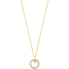 Georg Jensen Halo Pendant Necklace - Gold/Diamonds