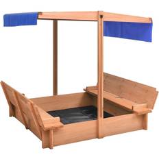 Legno - Sabbiera Parchi giochi vidaXL Sandbox with Roof Firwood