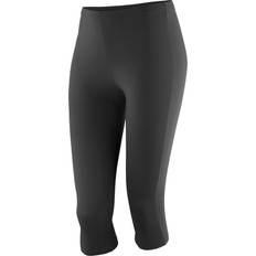 Spiro Softex Capri Sports Leggings Women - Black