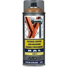 Motip Peinture Aérosol Ral 1011 Beige Brun Brillant 400 ml Peinture laque Marron, Beige 0.4L