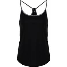 Yoga Tank Tops Tridri Yoga Vest Women - Black/Black Melange