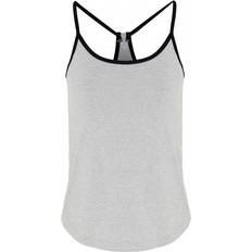 Yoga Vest Women - Silver Melange/Black