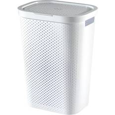 Curver Paniers à linge Curver Infinity Recycled Box Linge Dots 60 L Blanc