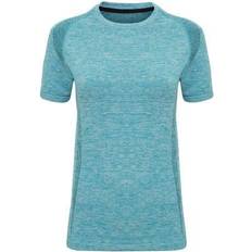 Polyamid T-skjorter Tridri Seamless 3D Fit Multi Sport Performance Top Women - Turquoise