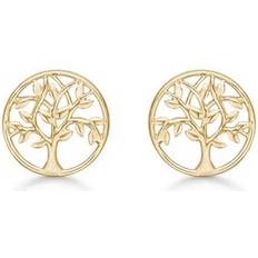 Livets træ 14 karat Støvring Design Tree of Life Earrings - Gold