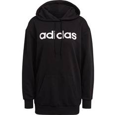 Adidas Essentials Oversized Hoodie Black/White Female