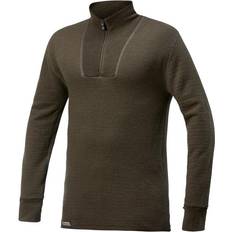 Herre - Polyamid Gensere Woolpower Zip Turtleneck 200 Sweater Unisex - Pine Green