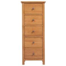 vidaXL Tall Natural Commode 45x110cm
