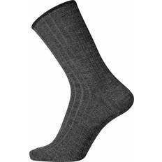 Uld undertøj mænd Egtved Wool No Elastic Rib Socks - Dark Grey