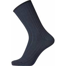 Egtved Herre Strømper Egtved Wool No Elastic Rib Socks - Dark Blue