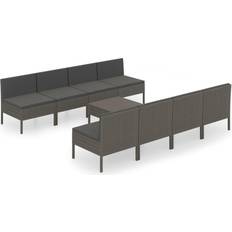 vidaXL 3094334 Loungeset, 1 Bord inkl. 8 Soffor