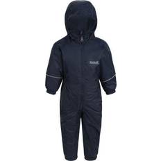 Isolationsfunktion - Mädchen Regenoveralls Regatta Kid's Splosh III Waterproof Puddle Suit - Navy