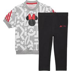 adidas Infant X Disney Minnie Mouse Summer Set - Medium Grey Heather/White/Vivid Red (HA6599)