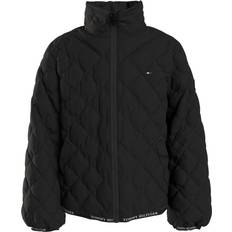 Tommy hilfiger quilted jakke Tommy Hilfiger Diamond Quilted Jacket - Black (KG0KG06279)