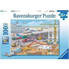 6 Classic Jigsaw Puzzles Ravensburger Construction Site at the Airport XXL 100 Pieces