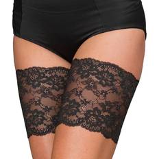 Svarta Bandelettes Trofé Thigh Lace - Black