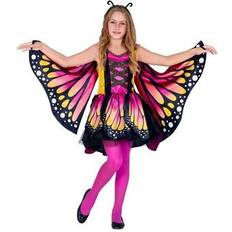 Sommerfugl kostume Widmann Butterfly Kid's Costume Pink/Yellow/Black