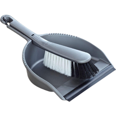 Brushes Addis Soft Dustpan Brush Set Metallic