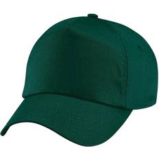 Beechfield Unisex Plain Original 5 Panel Baseball Cap 2-pack - Bottle Green