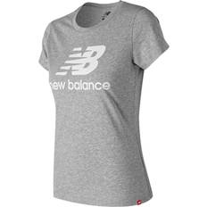 New Balance Essentials Stacked Logo T-shirt Women's - Athletic Grey