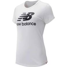 New Balance Essentials Stacked Logo T-shirt - White/Black
