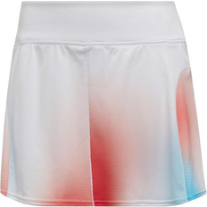 adidas Melbourne Tennis Printed Match Skirt Women - White/Black /Vivid Red