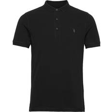 AllSaints Reform Short Sleeve Polo Shirt - Black