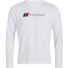 Berghaus Organic Big Logo Long Sleeve T-shirt - White