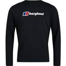 Berghaus Organic Big Logo Long Sleeve T-shirt - Black