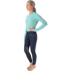 Spandex T-skjorter Hy Equestrian Mizs Beatrice Base Layer Riding Top Junior