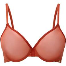 Gossard Glossies Sheer Moulded Bra - Cayenne