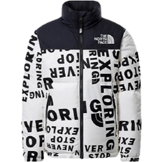 The North Face Older Kid's Printed 1996 Retro Nuotse Jacket - White