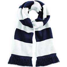 Beechfield Varsity Unisex Winter Scarf - French Navy/White