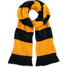 Unisex - Yellow Scarfs Beechfield Varsity Unisex Winter Scarf - Black/Gold