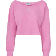 Col Bateau Pulls Adidas Slouchy Crew Sweatshirt - Step Into You - Pink