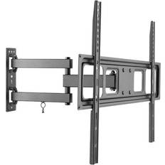 Acier inoxydable Supports d'écran Equip Meuble TV Double Bras Inclinable et Pivotant 37"-70" VESA 600x400 Max.35Kg