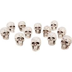 Halloween Decorative Skull Set of 12 Skull Heads Party Accessory