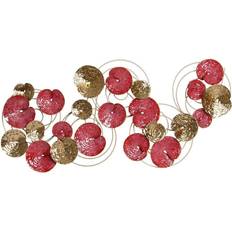 Pink Wall Decorations Dkd Home Decor Wall Decoration Metal Circles (90 x 7 x 43 cm) Wall Decor